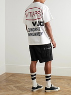 WTAPS - Logo-Appliquéd Printed Cotton-Jersey T-Shirt - White