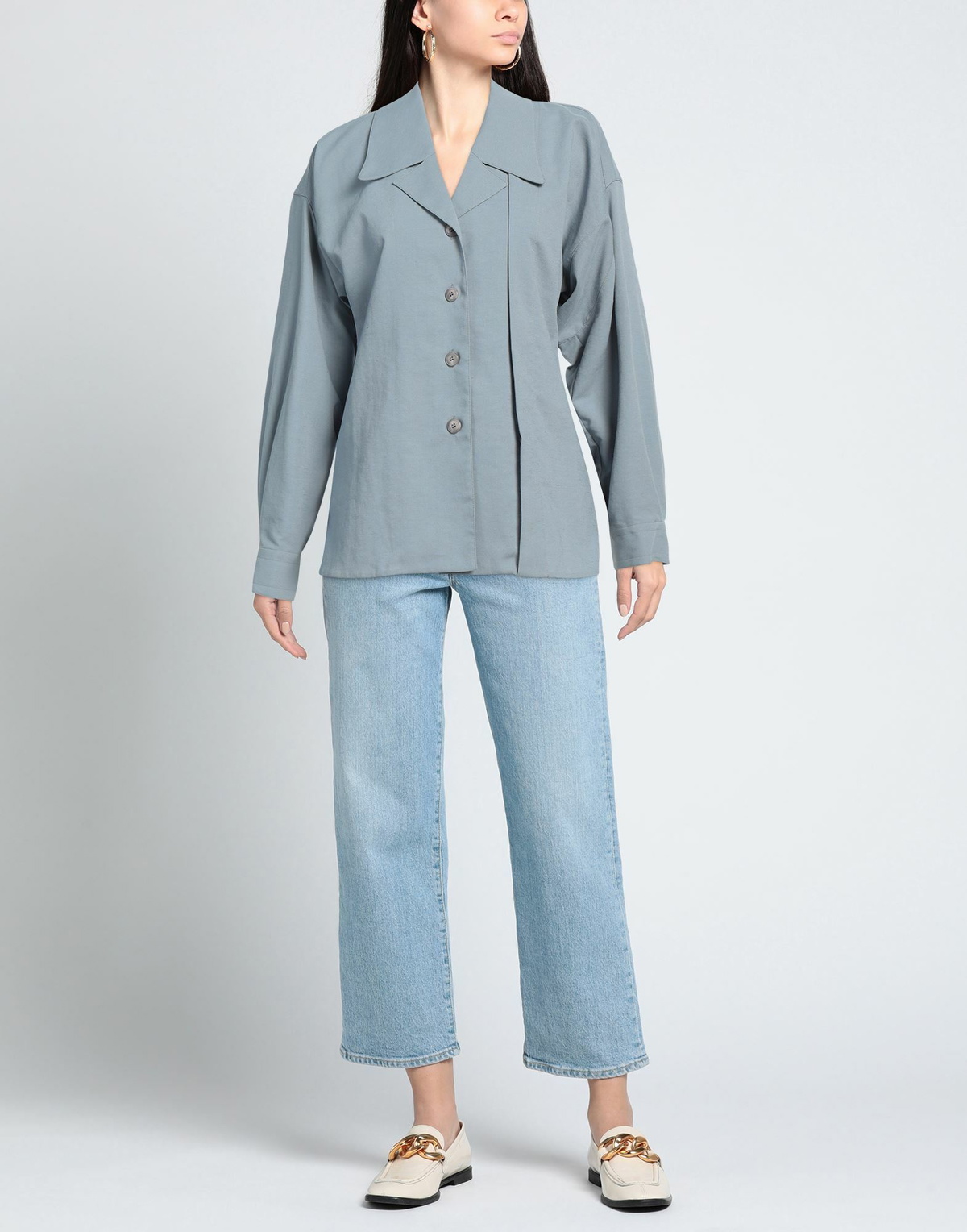 Low Classic Womens Shirt Pastel in Blue