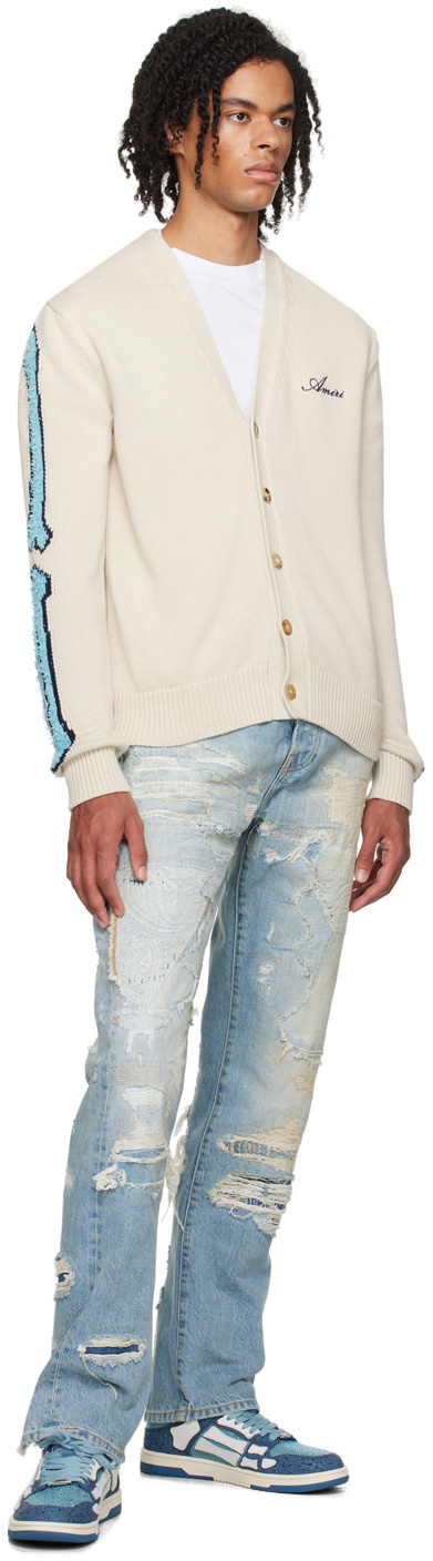 AMIRI Blue Crystal Skel-Top Low Sneakers Amiri AMIRI Blue Crystal Skel-Top Low Sneakers Amiri