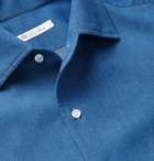 Loro Piana - Andre Cotton-Chambray Shirt - Blue