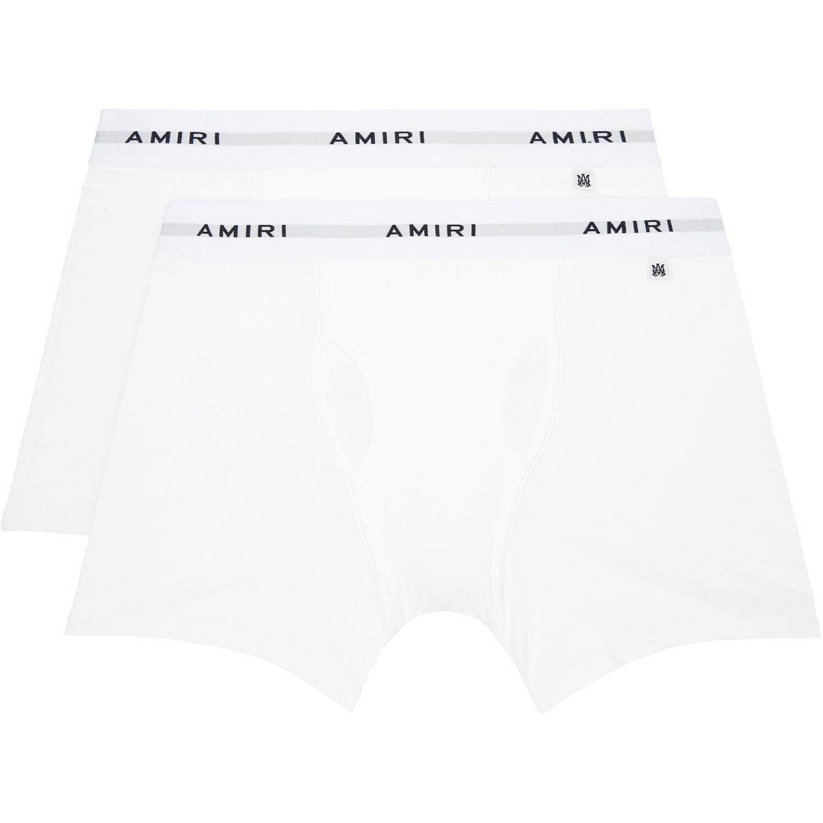 AMIRI Two-Pack White 'AMIRI' Boxer Briefs