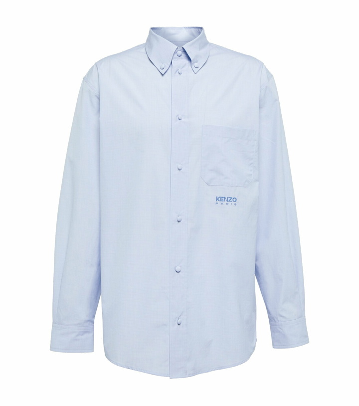 Photo: Kenzo - Checked cotton poplin shirt