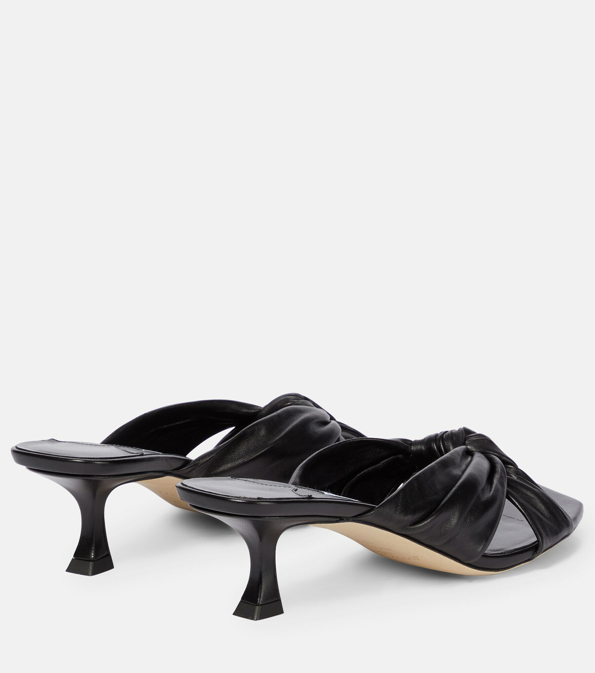 サンダル・ミュール JIMMY CHOO BLACK LEATHER SANDALS NEW JIMMY CHOO LEV BLACK LEATHER SLINGBACK SANDALS SIZE 39