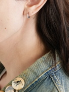 MARIA TASH - 8mm Invisible Set Eternity 18-Karat White Gold Diamond Single Hoop Earring