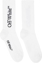 Off-White White Bookish Mid Socks