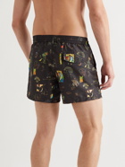Paul Smith - Mid-Length Printed Swim Shorts - Black