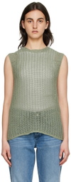 rag & bone Green Riley Tank Top
