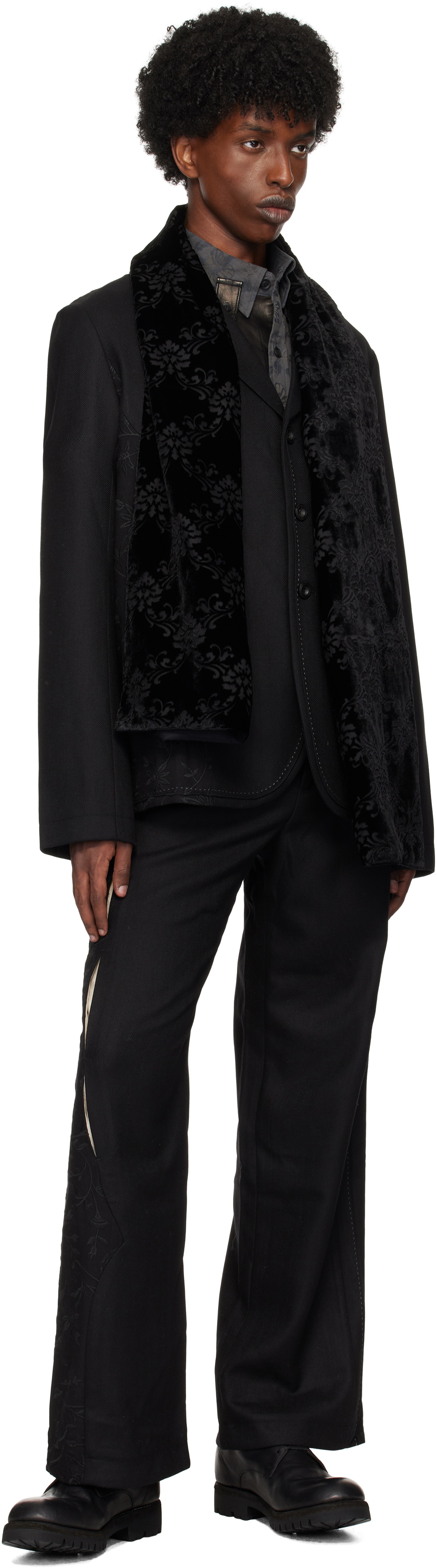 Professor.E Black E Trousers