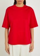 Rohe Cotton and Silk-blend T-shirt Red