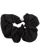 Ganni Duchesse Metal-embellished Nylon-blend Scrunchie - Black - One Size