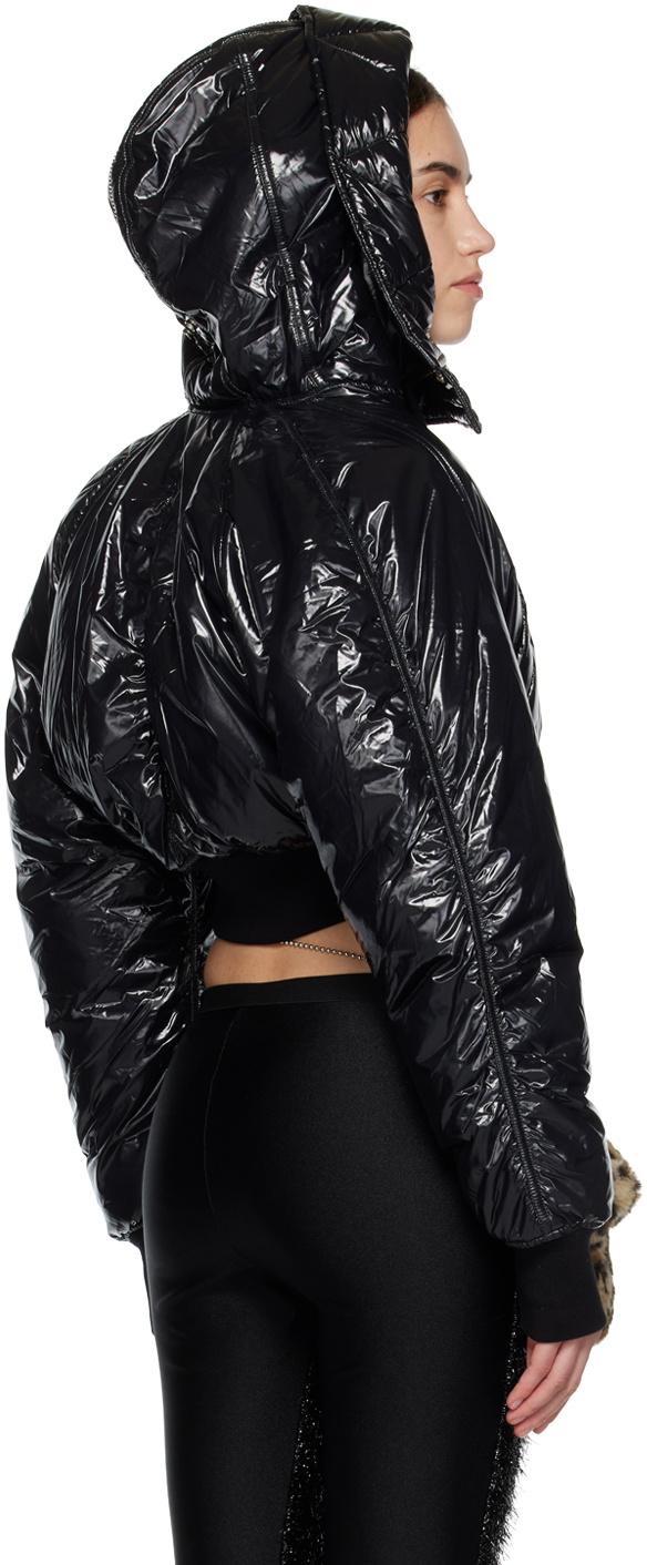 Vaquera Black Cropped Aviator Jacket