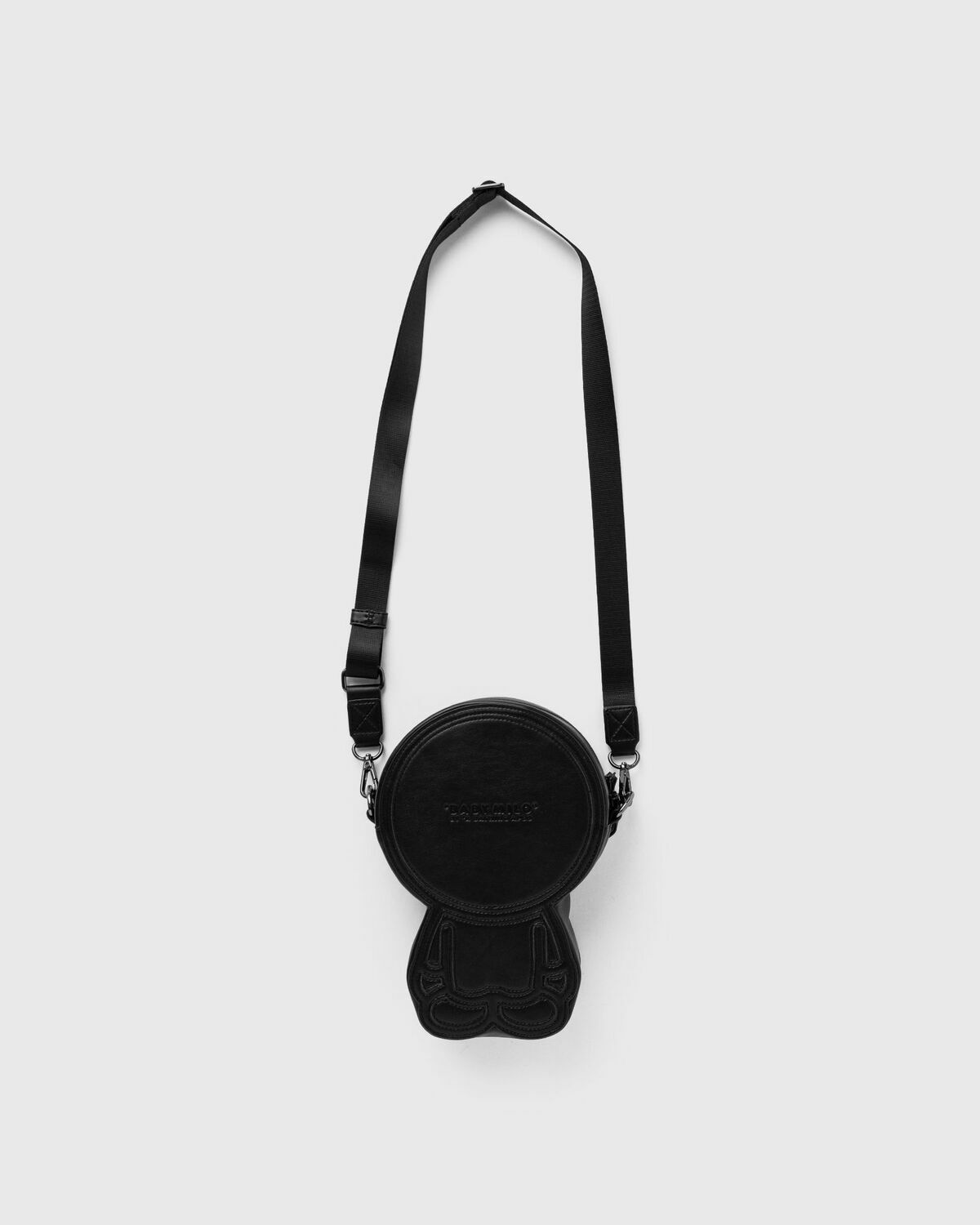 A Bathing Ape BABYILO PU LEATHER BAG Black Mens Messenger & Crossbody Bag