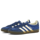 Adidas Gazelle Indoor Sneaker in Victory Blue/Night Indigo/Cream White