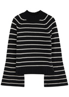 Paige Laurel Striped Cashmere Jumper Black And White