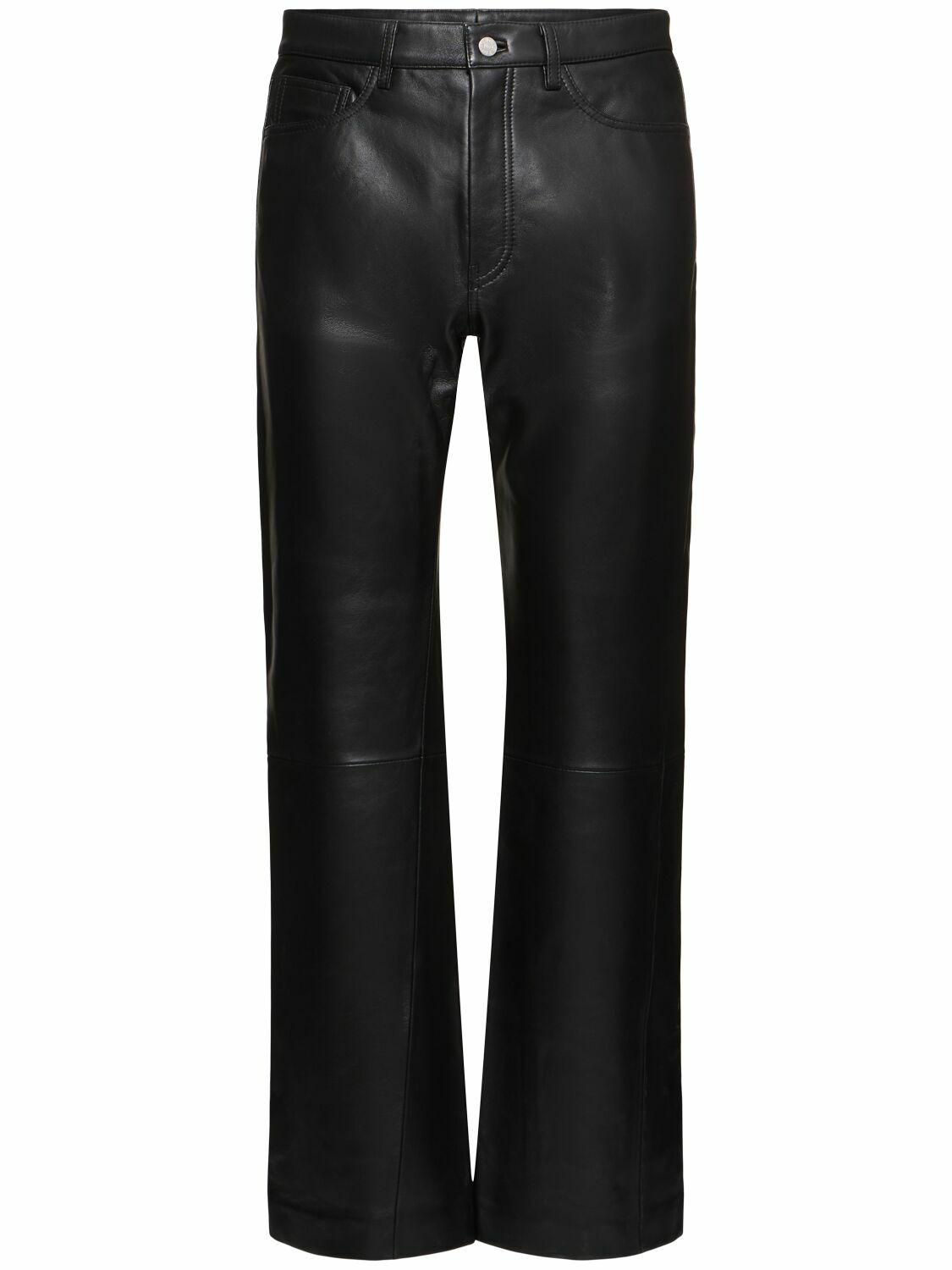 SUNFLOWER Straight Twist Leather Pants