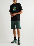 Carhartt WIP - Chase Straight-Leg Logo-Embroidered Cotton-Blend Jersey Shorts - Green