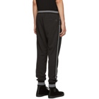 Dolce and Gabbana Black and Grey Striped Lounge Pants