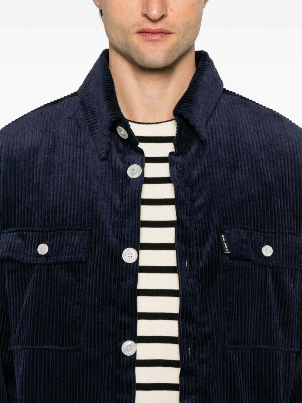FAMILY FIRST - Brushed Effect Shirt Jacket