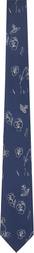 Vivienne Westwood Navy 7cm 'Flower & Orb' Tie