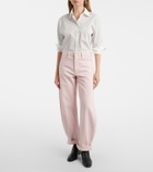 Frame Bubble barrel-leg jeans