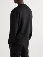 Dolce & Gabbana - Logo-Embroidered Cotton-Blend Jersey Sweatshirt - Black