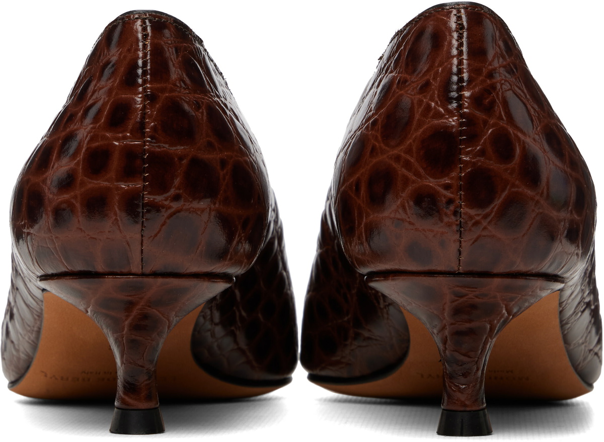 Le Monde Beryl Brown Babouche Kitten Heels