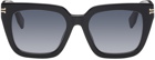 Marc Jacobs Black Icon Edge Oversized Sunglasses