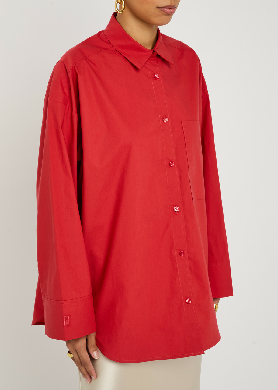 BY Malene Birger Derris Cotton Shirt Red