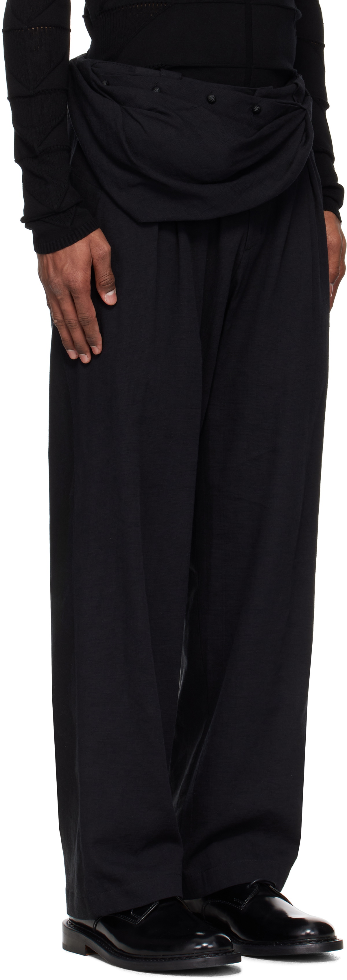 HYEIN SEO Black Seed Charm Bag Trousers