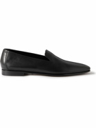 Manolo Blahnik - Mario Leather Loafers - Black