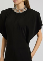 Stella Mccartney Crystal-embellished Jersey Jumpsuit Black