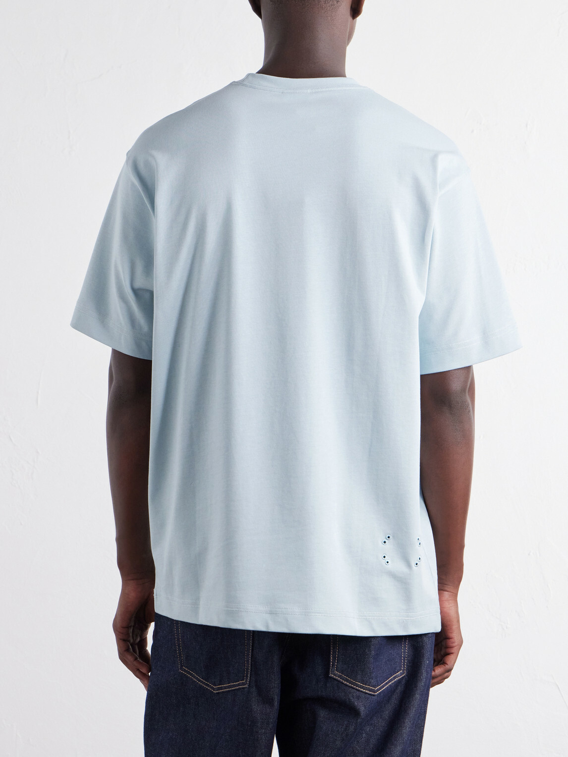 On - Logo-Embroidered Organic Cotton T-Shirt - Blue