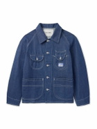 Story mfg. - Wonky-Wear Circuit Indigo-Dyed Organic Denim Jacket - Blue