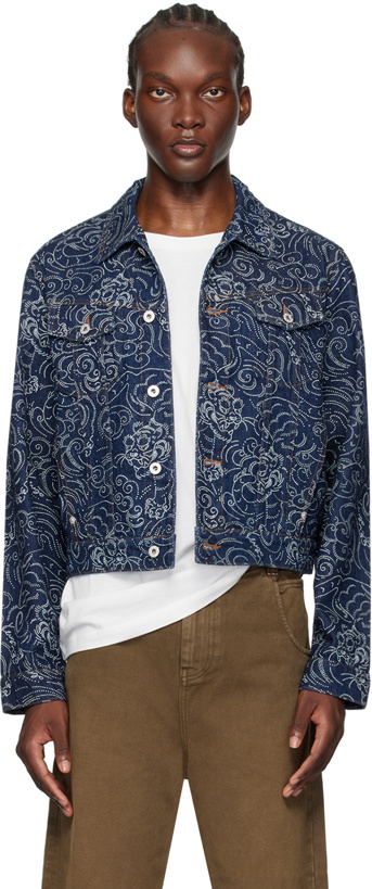 Photo: Kenzo Indigo Kenzo Paris Star Tiger Denim Jacket