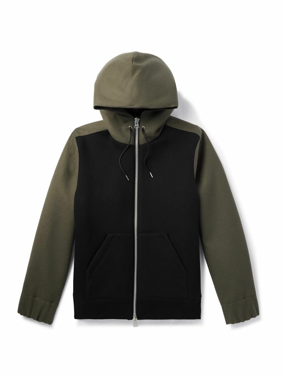 sacai Black Raglan Hoodie Sacai