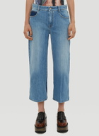 Stella McCartney Cropped Panel Jeans