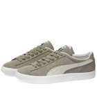 Puma Men's Suede VTG Sneakers in Steel Grey/White