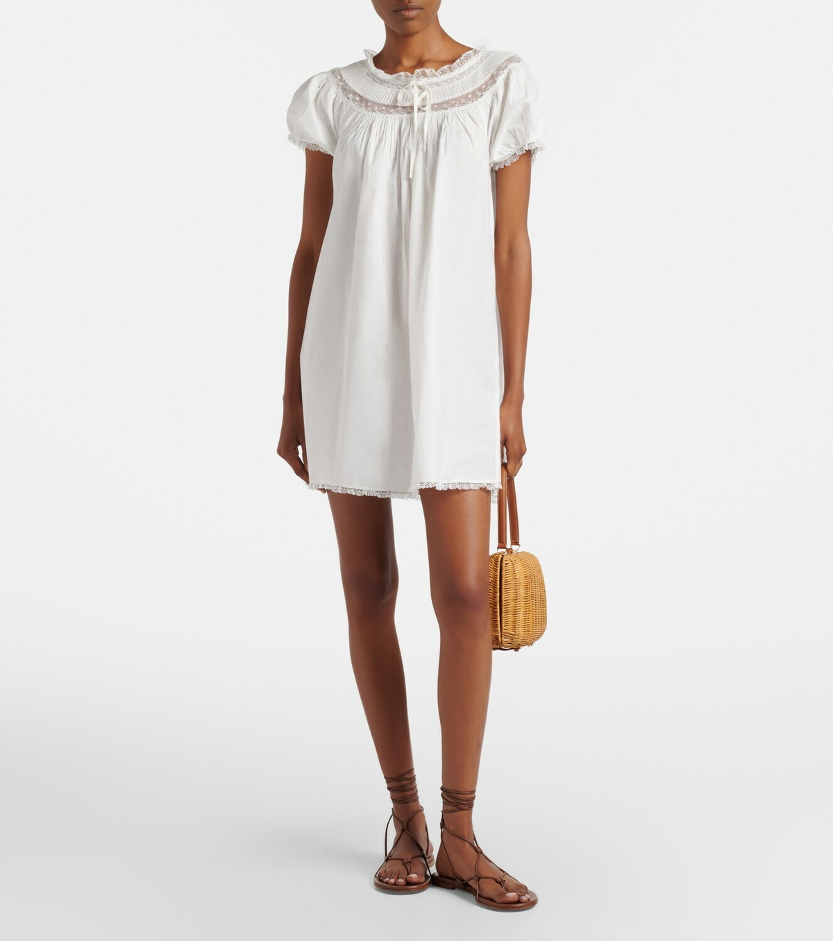 Dôen Daphne cotton poplin minidress