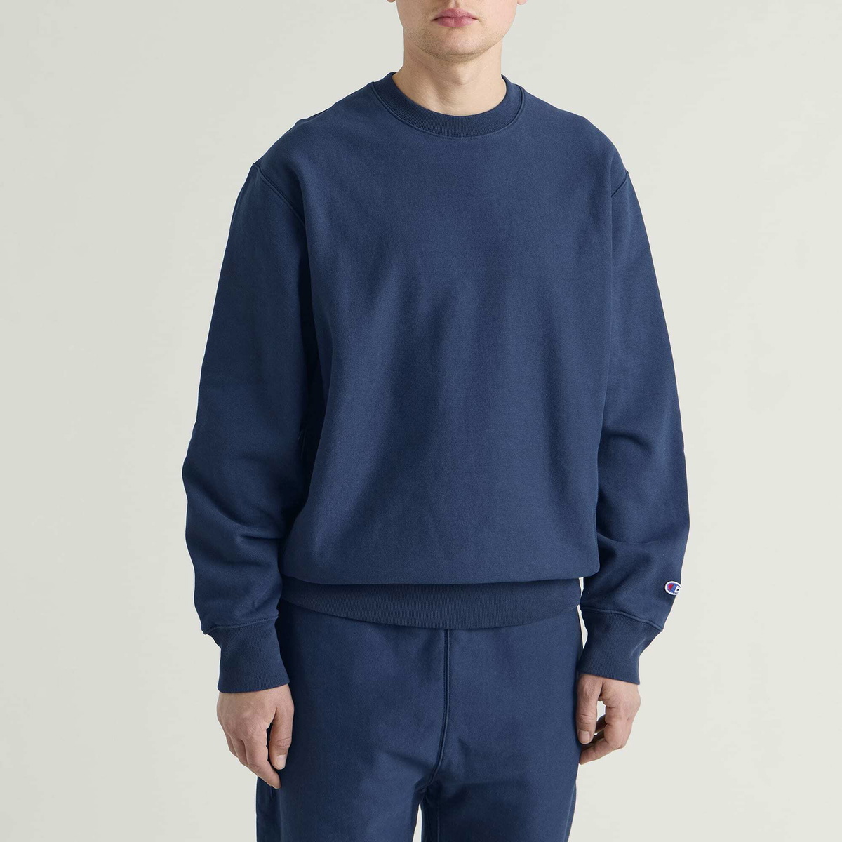 Champion Men's Reverse Weave Relaxed Sweatshirt in Navy