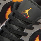 Air Jordan Men's 1 Low SE V2 Sneakers in Black/Orange/Red/White