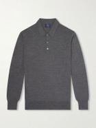William Lockie - Virgin Wool Polo Shirt - Gray