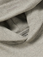 Fear of God Essentials Kids - Logo-Print Cotton-Blend Jersey Hoodie - Gray