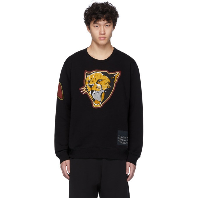 Photo: Givenchy Black Cheetah Patch Sweatshirt