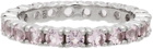 Hatton Labs SSENSE Exclusive Silver & Pink Tennis Eternity Ring