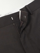 The Row - Mista Straight-Leg Virgin Wool and Mohair-Blend Trousers - Brown