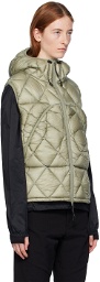 ROA Green Diamond-Quilted Down Vest
