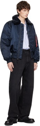 MASTERMIND WORLD Navy Alpha Industries Edition B-15 Flight Reversible Bomber Jacket