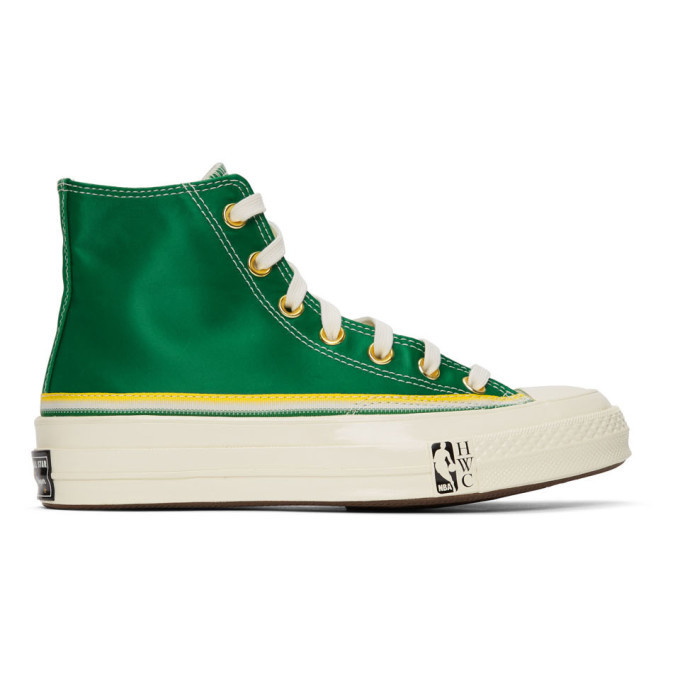 Photo: Converse Green Breaking Down Barriers Edition Celtics Chuck Cooper Chuck 70 High Sneakers