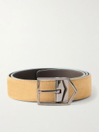 Canali - 3.5cm Suede Belt - Brown