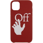 Off-White Red Hands Off iPhone 11 Case